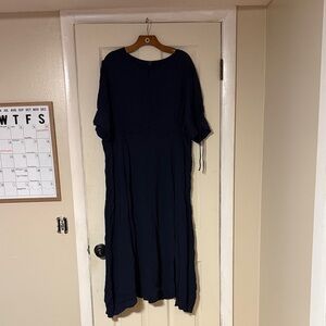 J. Crew Dark Blue Long Sleeve Dress